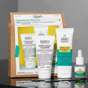 Kiehl’s Skincare Solutions Set New Acne Cleanser Treatment Gift Set